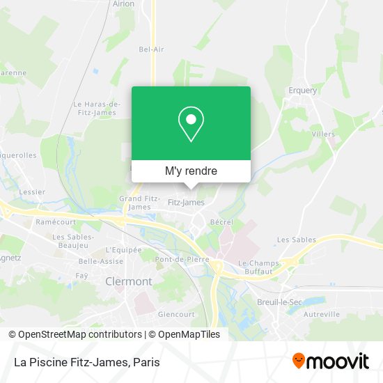 La Piscine Fitz-James plan