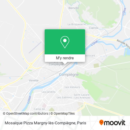 Mosaïque Pizza Margny-lès-Compiègne plan
