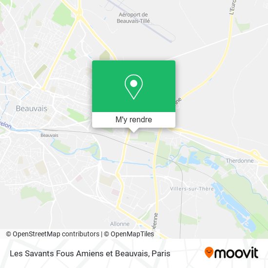 Les Savants Fous Amiens et Beauvais plan
