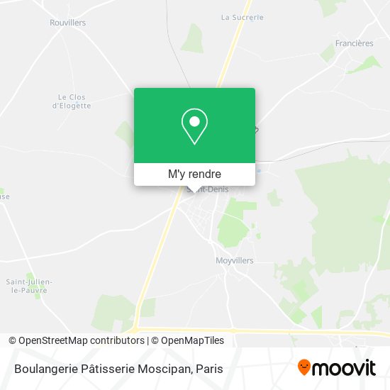 Boulangerie Pâtisserie Moscipan plan