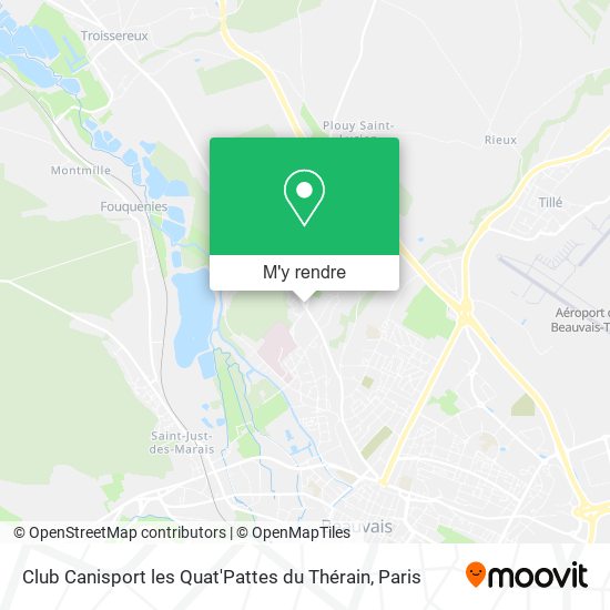 Club Canisport les Quat'Pattes du Thérain plan