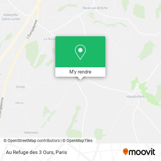 Au Refuge des 3 Ours plan