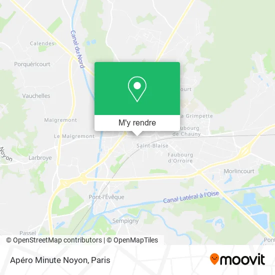 Apéro Minute Noyon plan