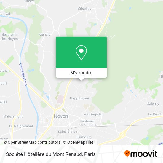 Société Hôtelière du Mont Renaud plan