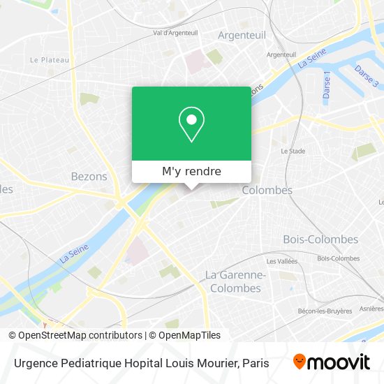 Urgence Pediatrique Hopital Louis Mourier plan