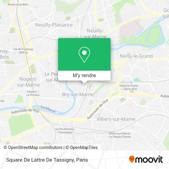 Square De Lattre De Tassigny plan