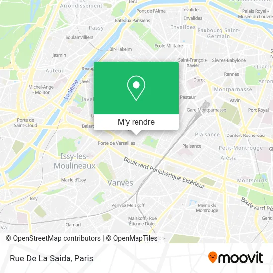 Rue De La Saida plan