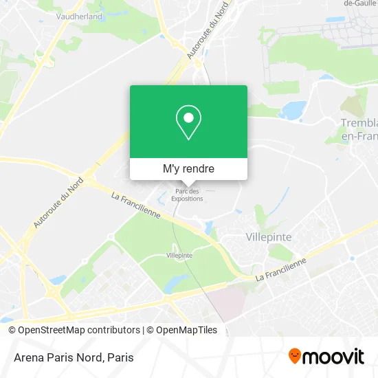 Arena Paris Nord plan