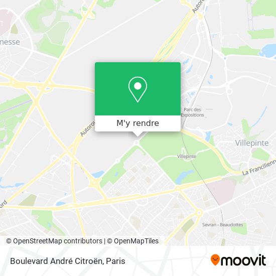 Boulevard André Citroën plan