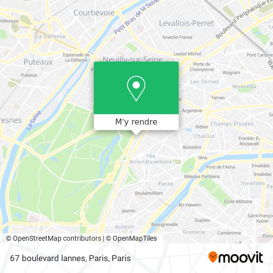 67 boulevard lannes, Paris plan