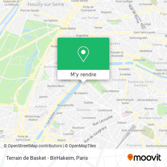 Terrain de Basket - BirHakeim plan