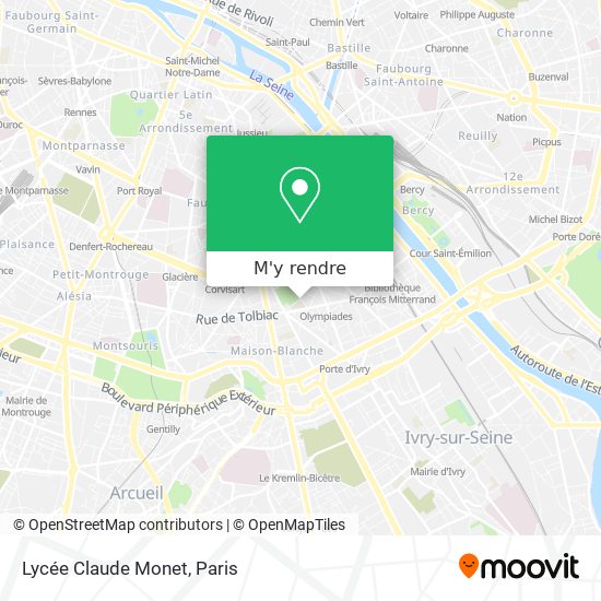 Lycée Claude Monet plan