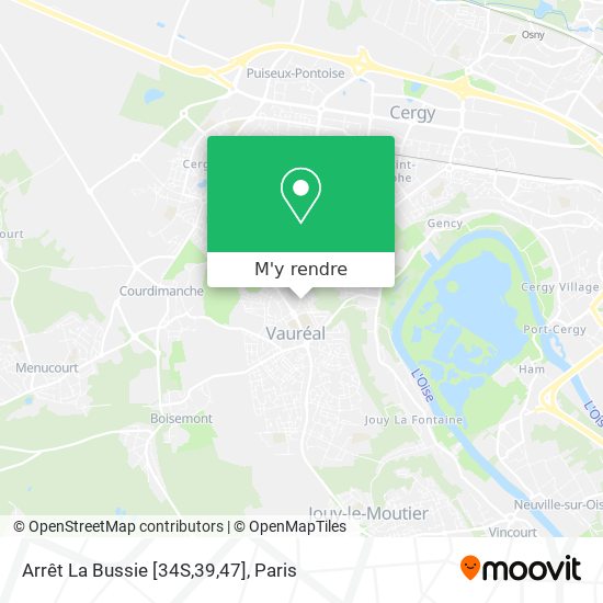 Arrêt La Bussie [34S,39,47] plan