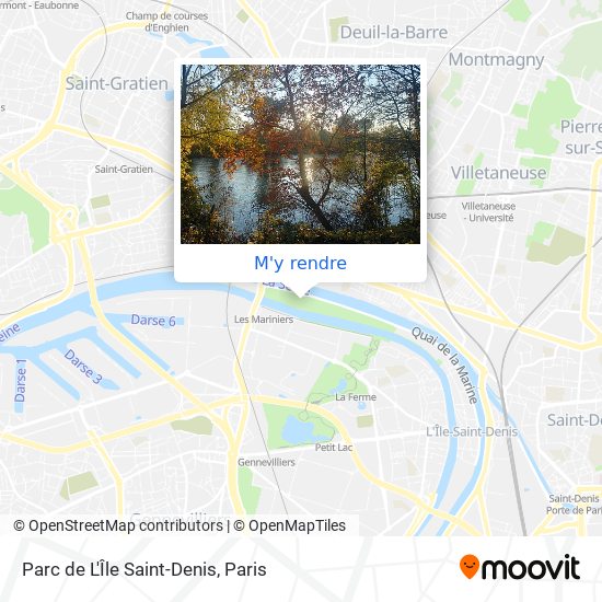 Parc de L'Île Saint-Denis plan