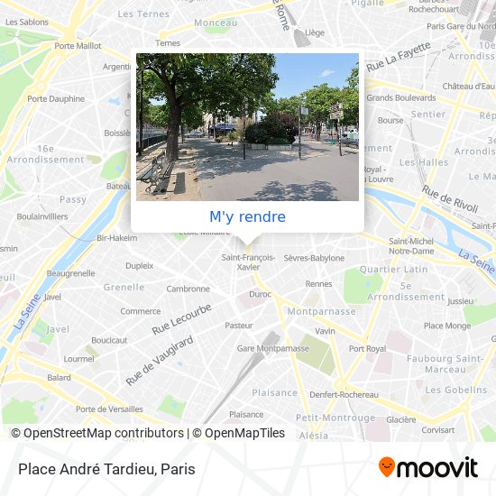 Place André Tardieu plan