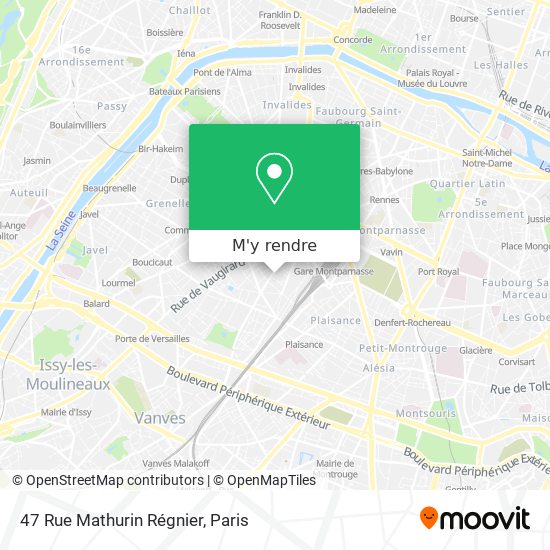 47 Rue Mathurin Régnier plan