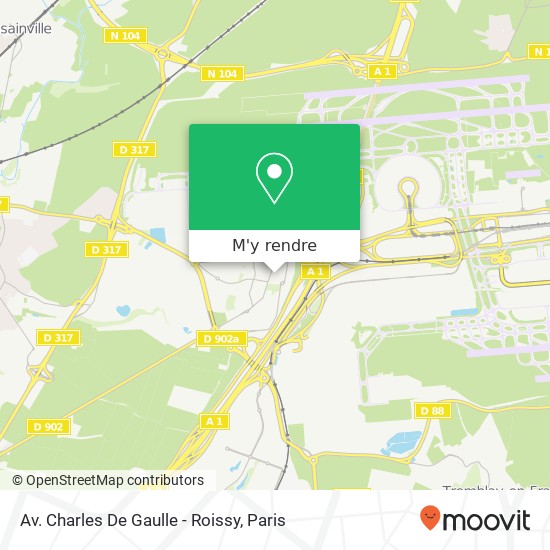 Av. Charles De Gaulle - Roissy plan