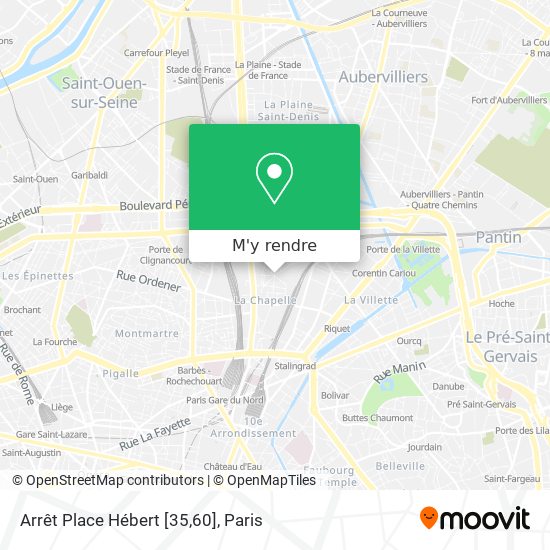 Arrêt Place Hébert [35,60] plan
