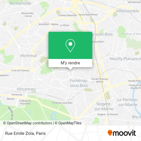 Rue Emile Zola plan