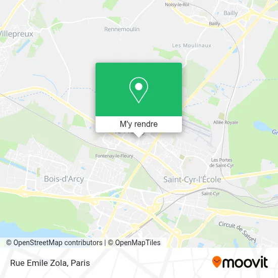 Rue Emile Zola plan