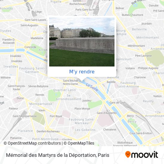 Mémorial des Martyrs de la Déportation plan