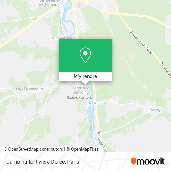 Camping la Rivière Dorée plan