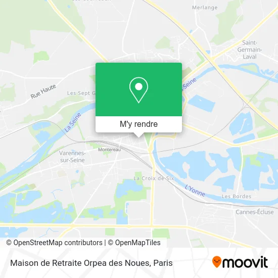 Maison de Retraite Orpea des Noues plan