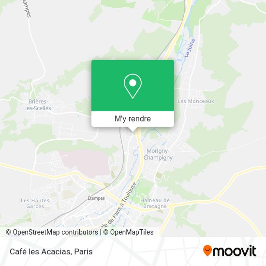 Café les Acacias plan