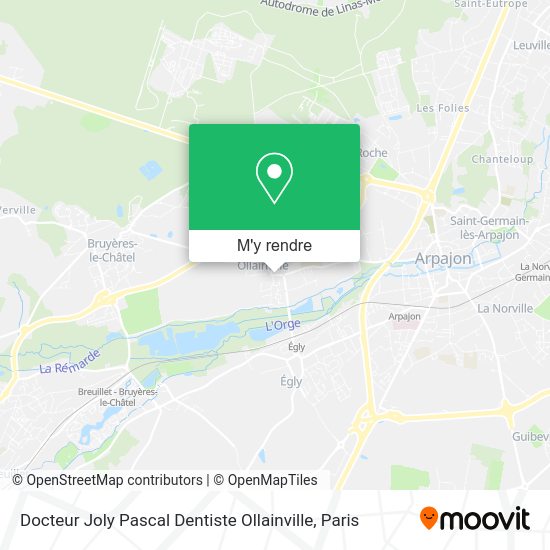 Docteur Joly Pascal Dentiste Ollainville plan