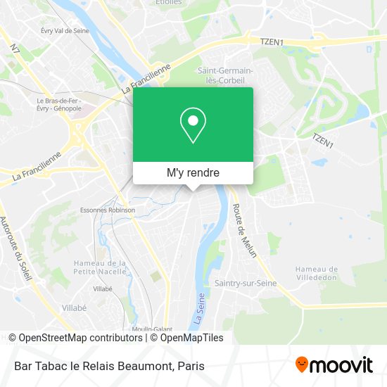 Bar Tabac le Relais Beaumont plan