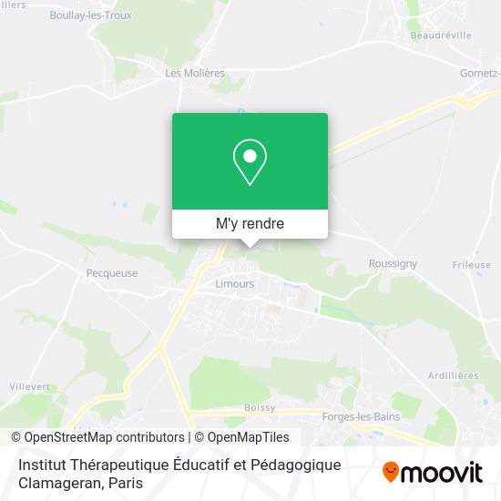 Institut Thérapeutique Éducatif et Pédagogique Clamageran plan