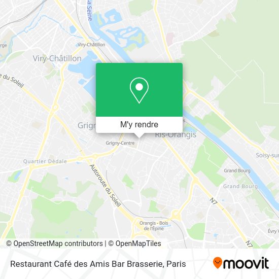 Restaurant Café des Amis Bar Brasserie plan
