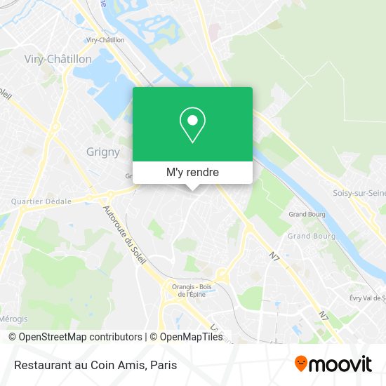 Restaurant au Coin Amis plan
