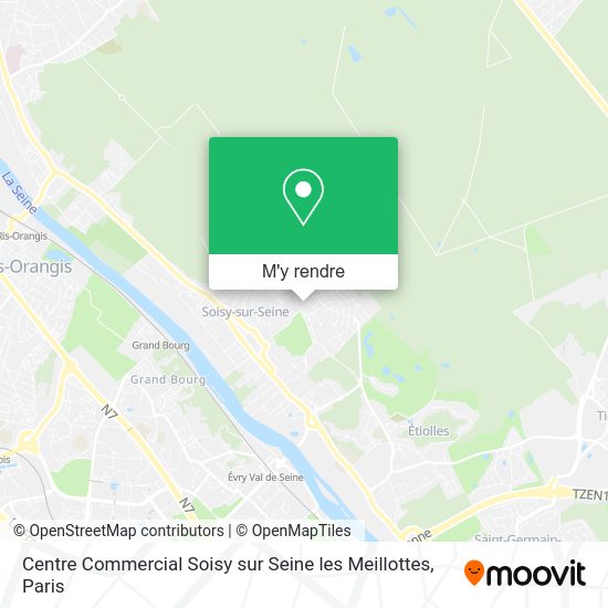 Centre Commercial Soisy sur Seine les Meillottes plan