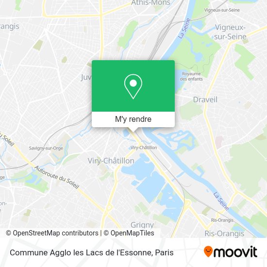 Commune Agglo les Lacs de l'Essonne plan