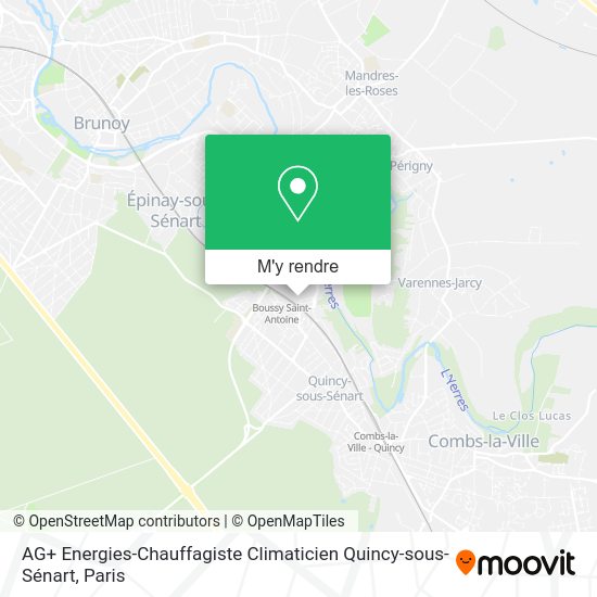 AG+ Energies-Chauffagiste Climaticien Quincy-sous-Sénart plan