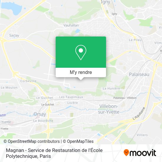 Magnan - Service de Restauration de l'École Polytechnique plan