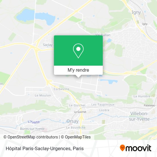 Hôpital Paris-Saclay-Urgences plan