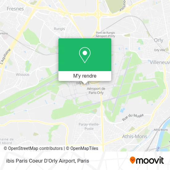 ibis Paris Coeur D'Orly Airport plan
