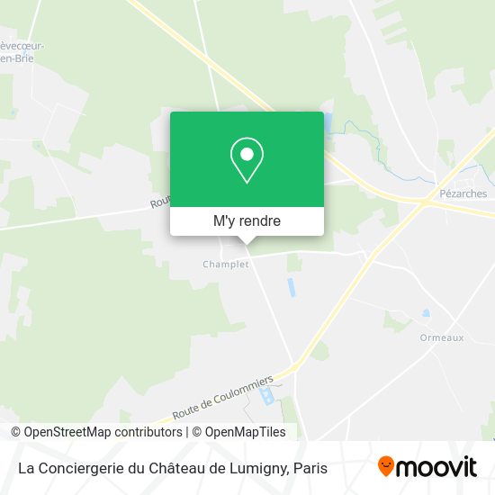 La Conciergerie du Château de Lumigny plan