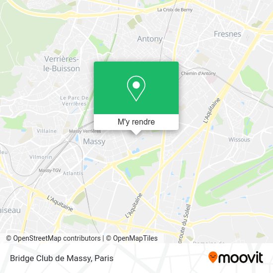 Bridge Club de Massy plan