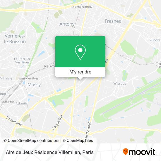 Aire de Jeux Résidence Villemilan plan