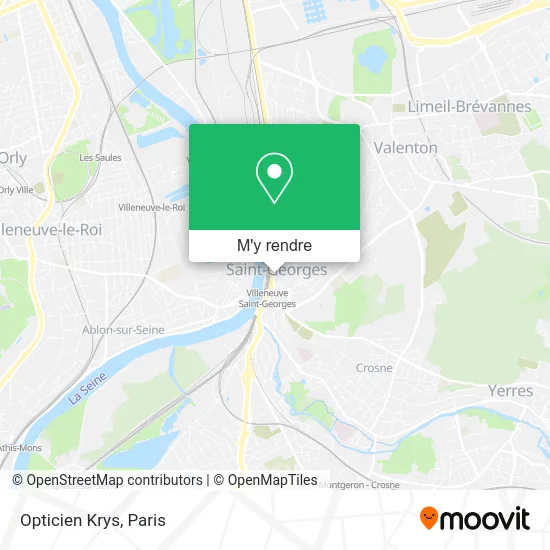 Opticien Krys plan
