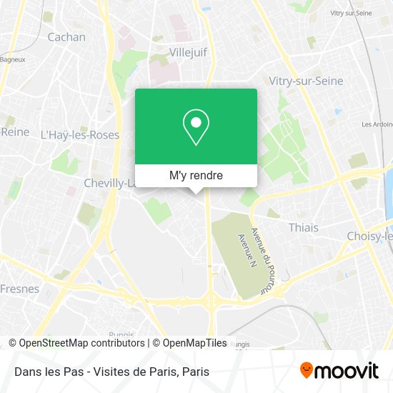 Dans les Pas - Visites de Paris plan