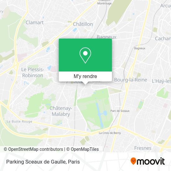 Parking Sceaux de Gaulle plan