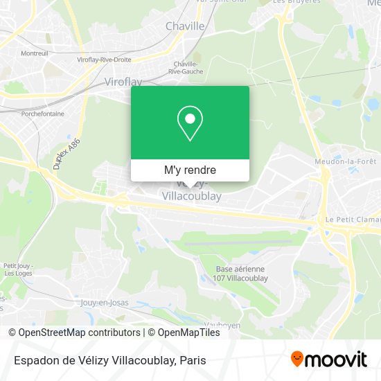 Espadon de Vélizy Villacoublay plan
