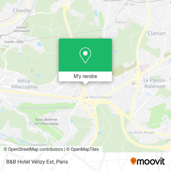 B&B Hotel Vélizy Est plan