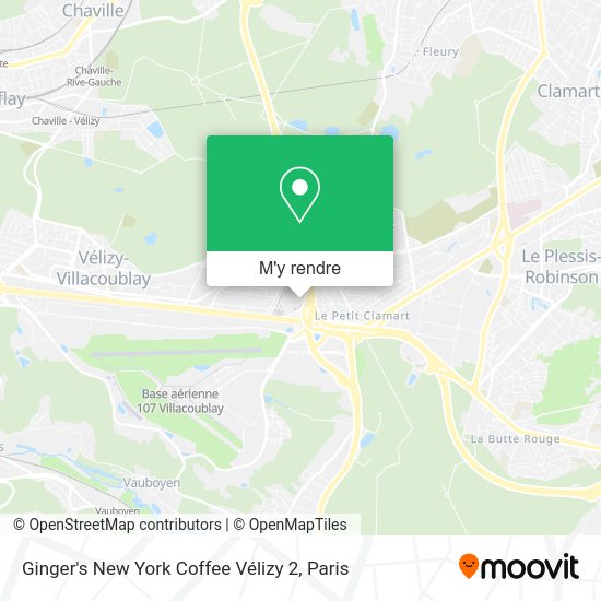Ginger's New York Coffee Vélizy 2 plan