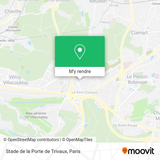 Stade de la Porte de Trivaux plan