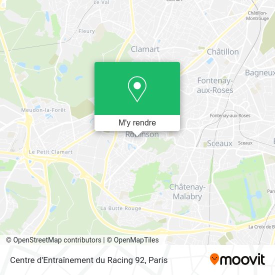 Centre d'Entraînement du Racing 92 plan